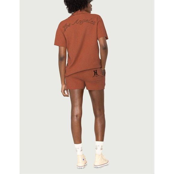 HONOR THE GIFT WOMEN JUNGLE SHORTS (BURGUNDY / CRIMSON) XS NWT - Picture 7 of 12